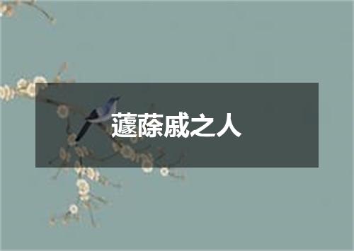 蘧蒢戚之人