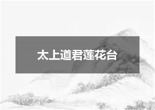 太上道君莲花台
