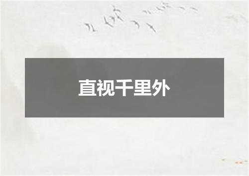 直视千里外
