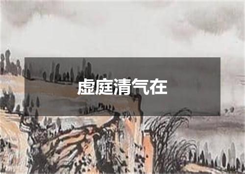 虚庭清气在