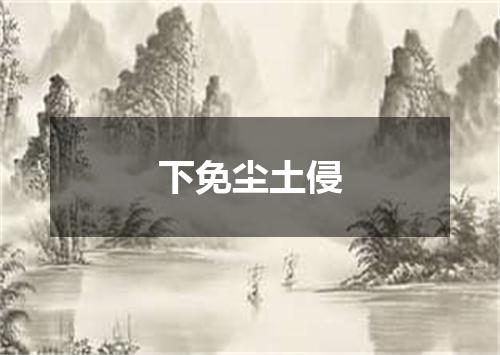 下免尘土侵