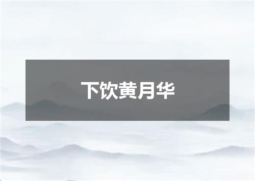 下饮黄月华