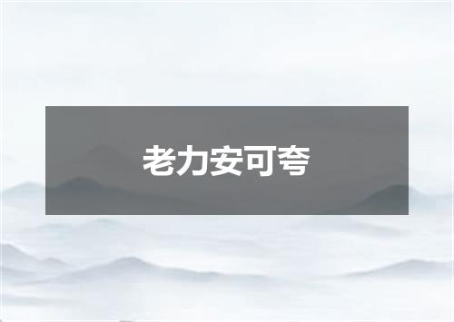 老力安可夸