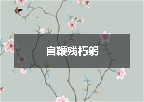 自鞭残朽躬