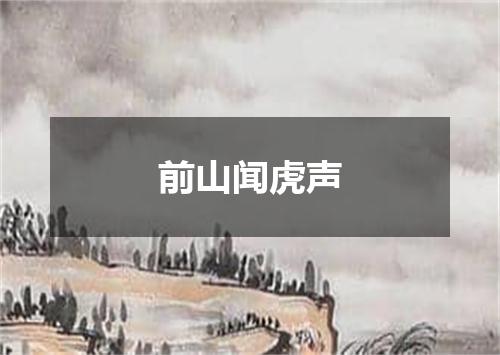 前山闻虎声