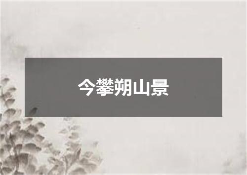 今攀朔山景
