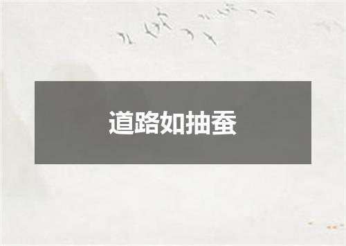 道路如抽蚕