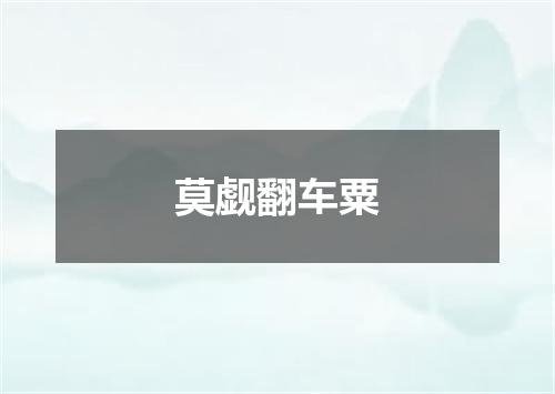 莫觑翻车粟