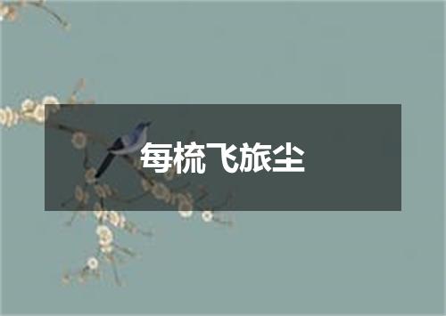 每梳飞旅尘