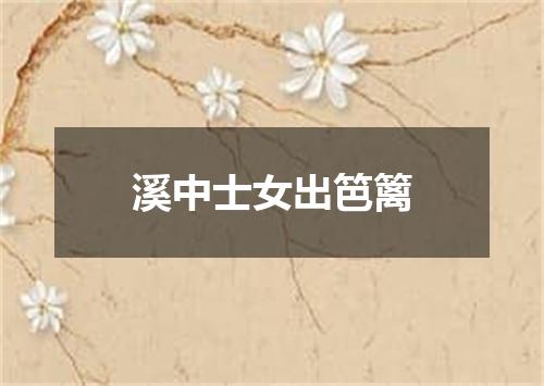 溪中士女出笆篱