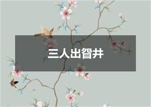 三人出眢井