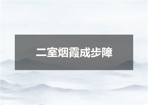 二室烟霞成步障