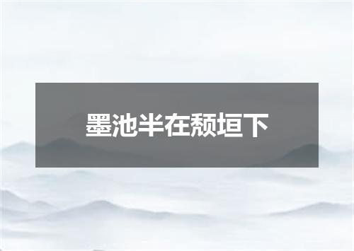 墨池半在颓垣下