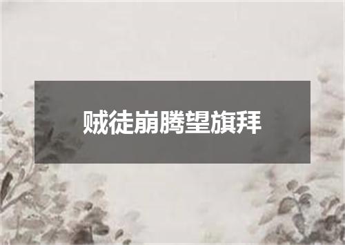 贼徒崩腾望旗拜