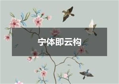 宁体即云构