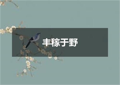 丰稼于野