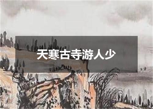 天寒古寺游人少