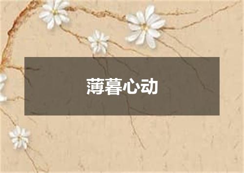 薄暮心动