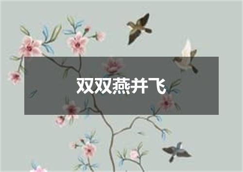 双双燕并飞