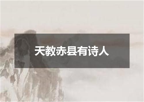 天教赤县有诗人
