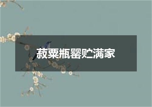 菽粟瓶罂贮满家