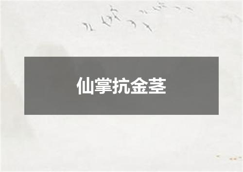 仙掌抗金茎