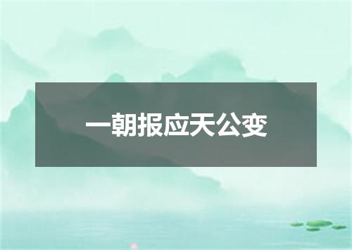 一朝报应天公变
