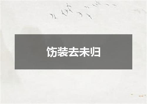 饬装去未归