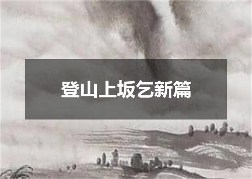 登山上坂乞新篇