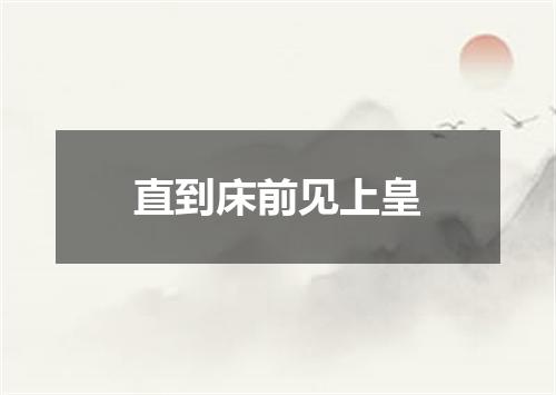 直到床前见上皇