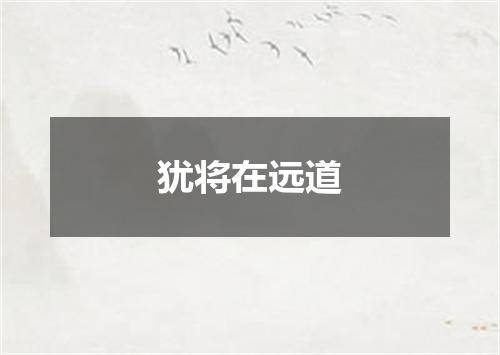 犹将在远道