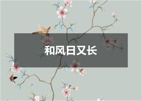 和风日又长