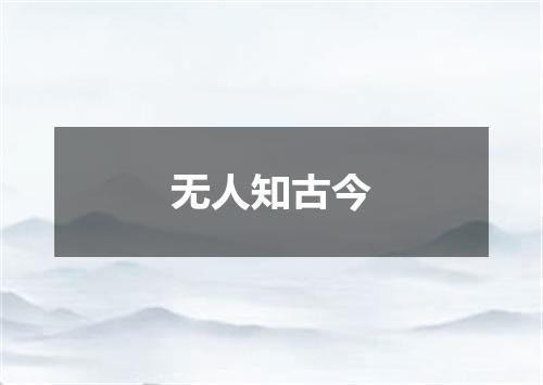 无人知古今