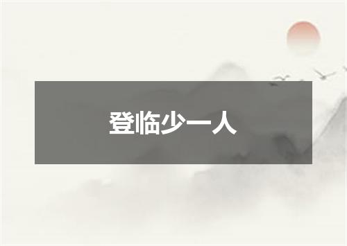 登临少一人
