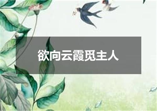 欲向云霞觅主人