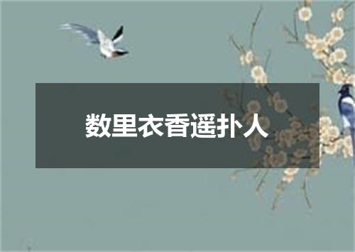 数里衣香遥扑人
