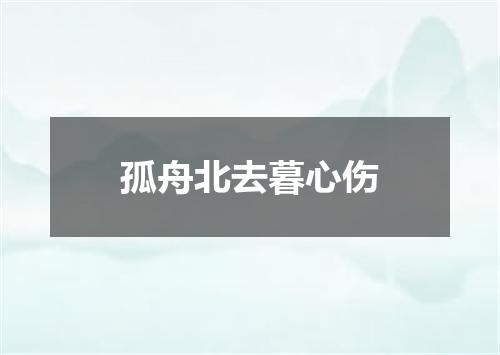 孤舟北去暮心伤