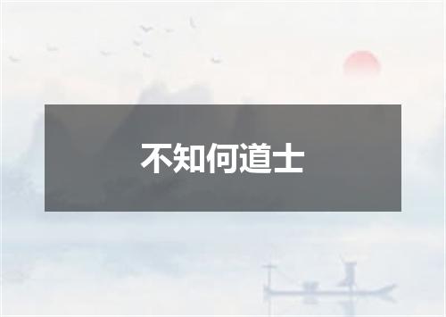不知何道士