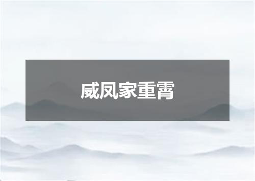 威凤家重霄