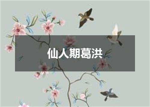 仙人期葛洪