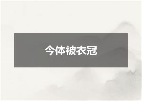 今体被衣冠