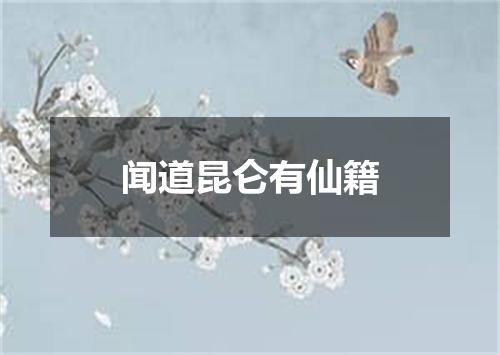 闻道昆仑有仙籍