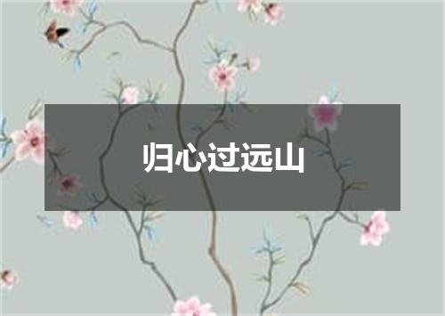 归心过远山