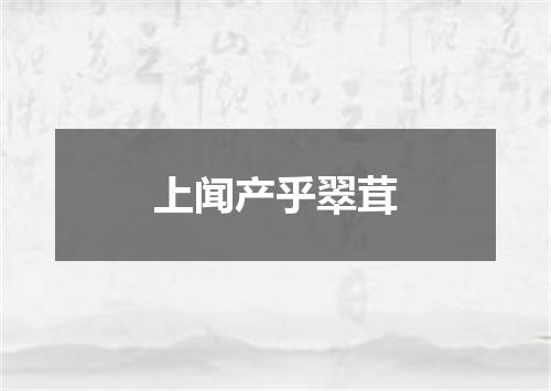上闻产乎翠茸