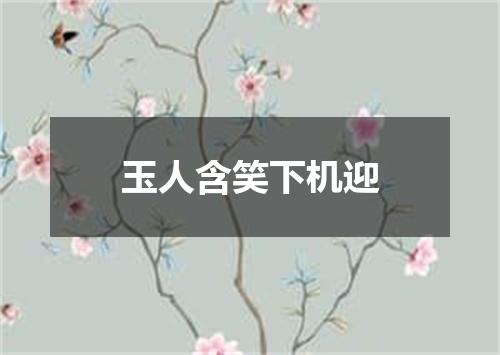 玉人含笑下机迎