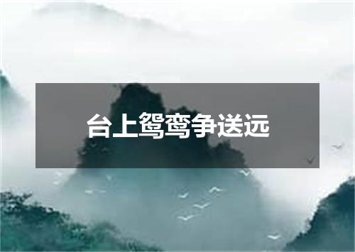 台上鸳鸾争送远