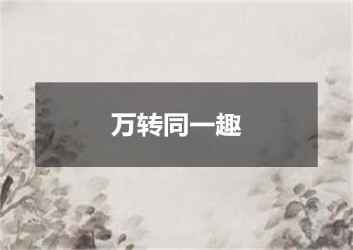 万转同一趣
