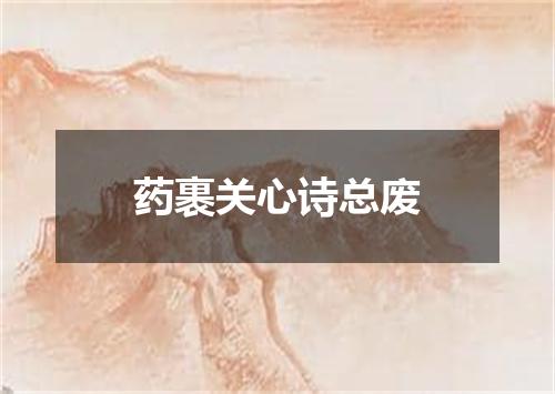 药裹关心诗总废