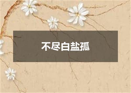 不尽白盐孤