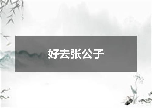 好去张公子